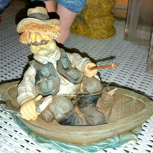 Fisherman figurine